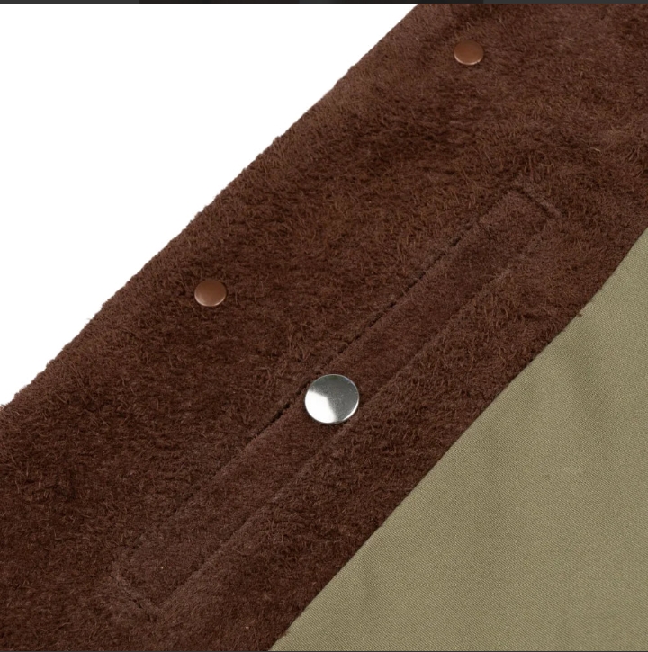 james men's shirt collar dark brown suede leather trucker jacket