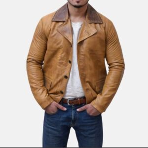 arthur rdr classic mens brown leather trench coat