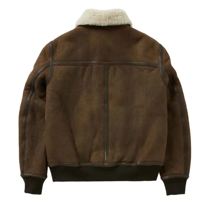 b3 raf aviator flying pilot men’s brown jacket