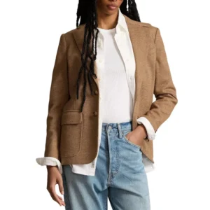 women willa wool brown blazer