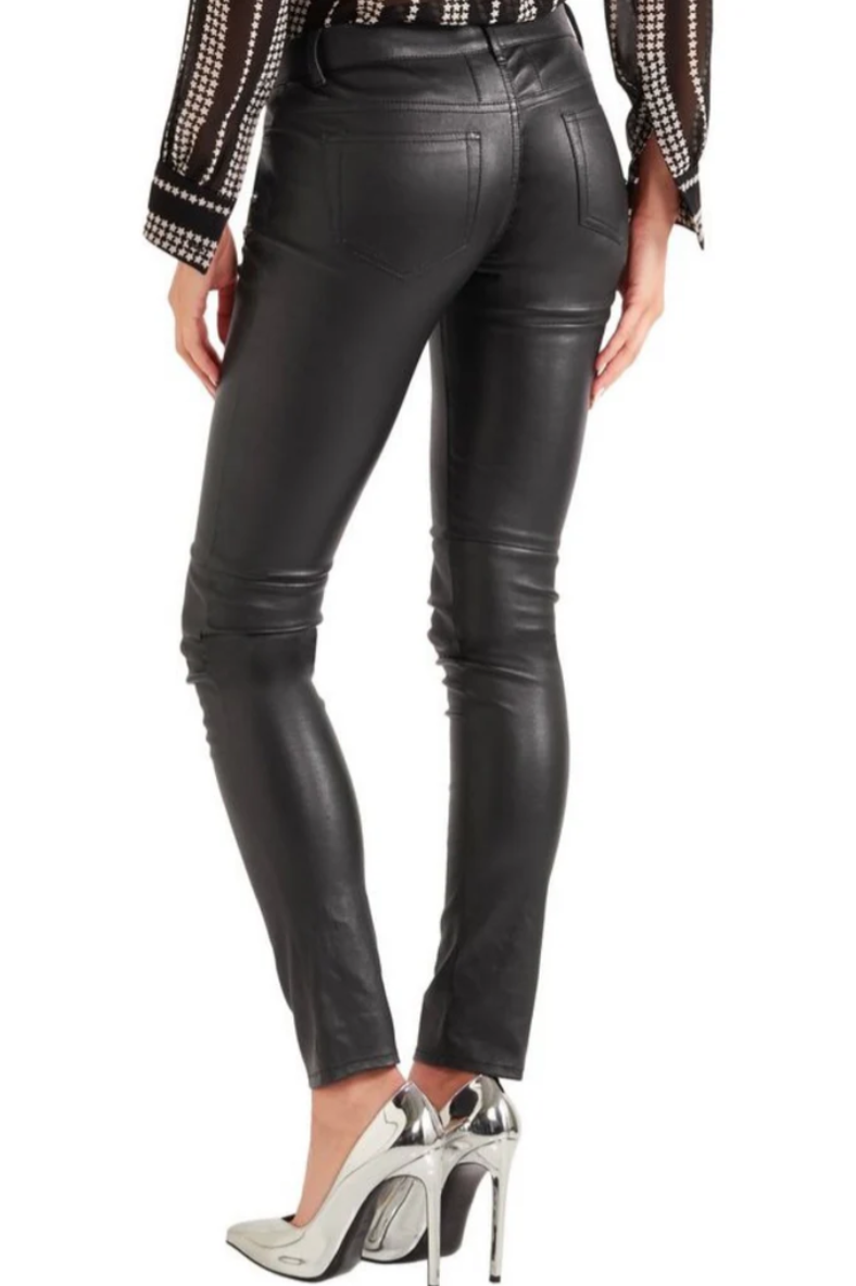 royalex leathers women's real lambskin leather skinny pant wp087