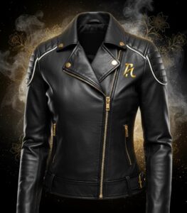 women moto leather jacket