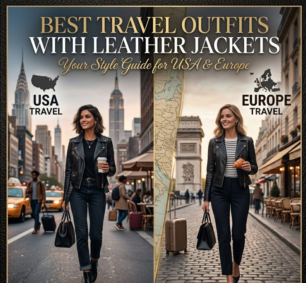 Best Travel Outfits with Leather Jackets: Your Style Guide for USA & Europe