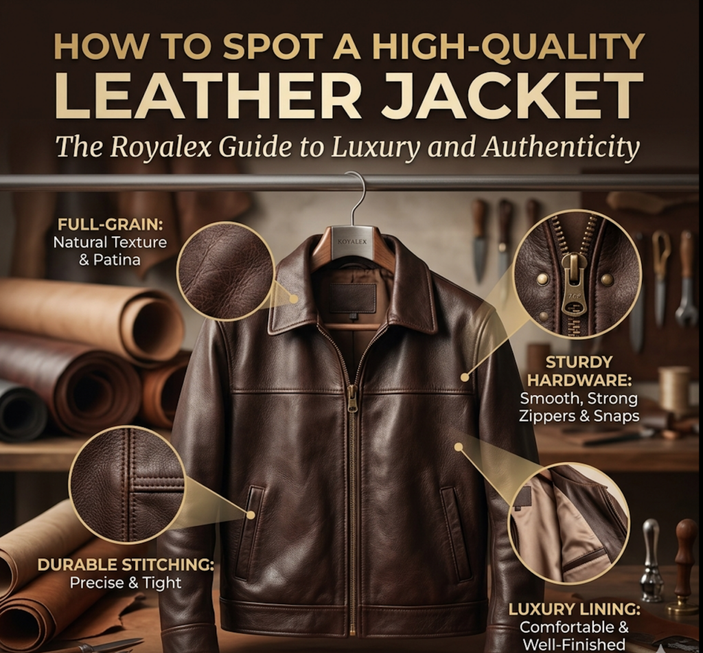 How to Spot a High-Quality Leather Jacket: The Royalex Guide to Luxury and Authenticity