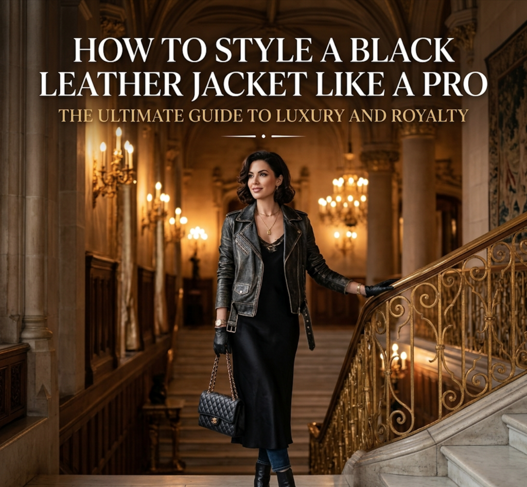 How to Style a Black Leather Jacket Like a Pro: The Ultimate Guide to Luxury and Royalty