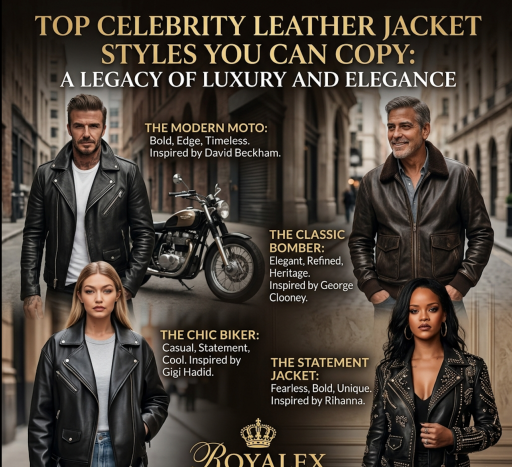 Top Celebrity Leather Jacket Styles You Can Copy: A Legacy of Luxury and Elegance
