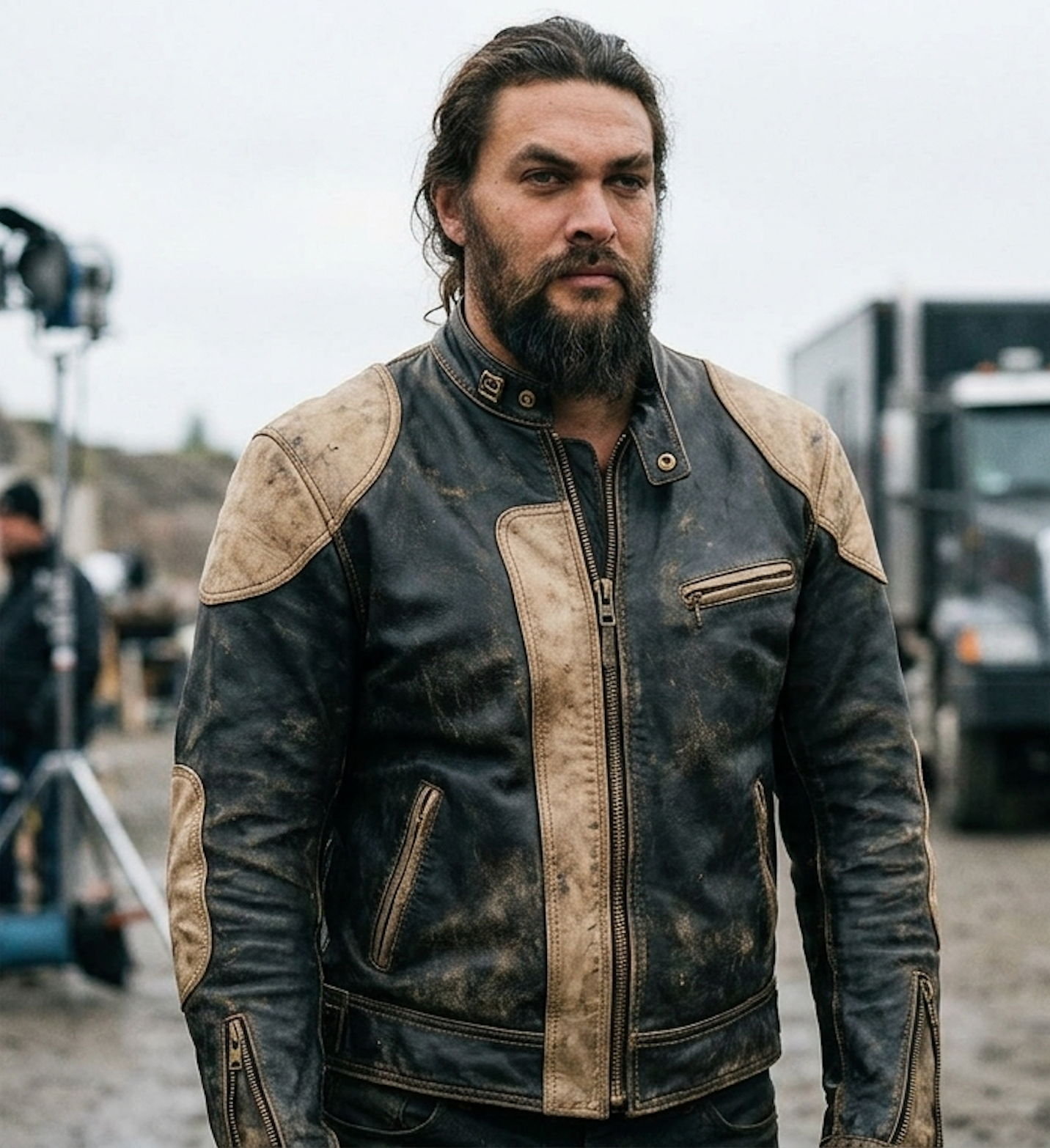 The Wrecking Crew "Jonny" Distressed Moto Leather Jacke