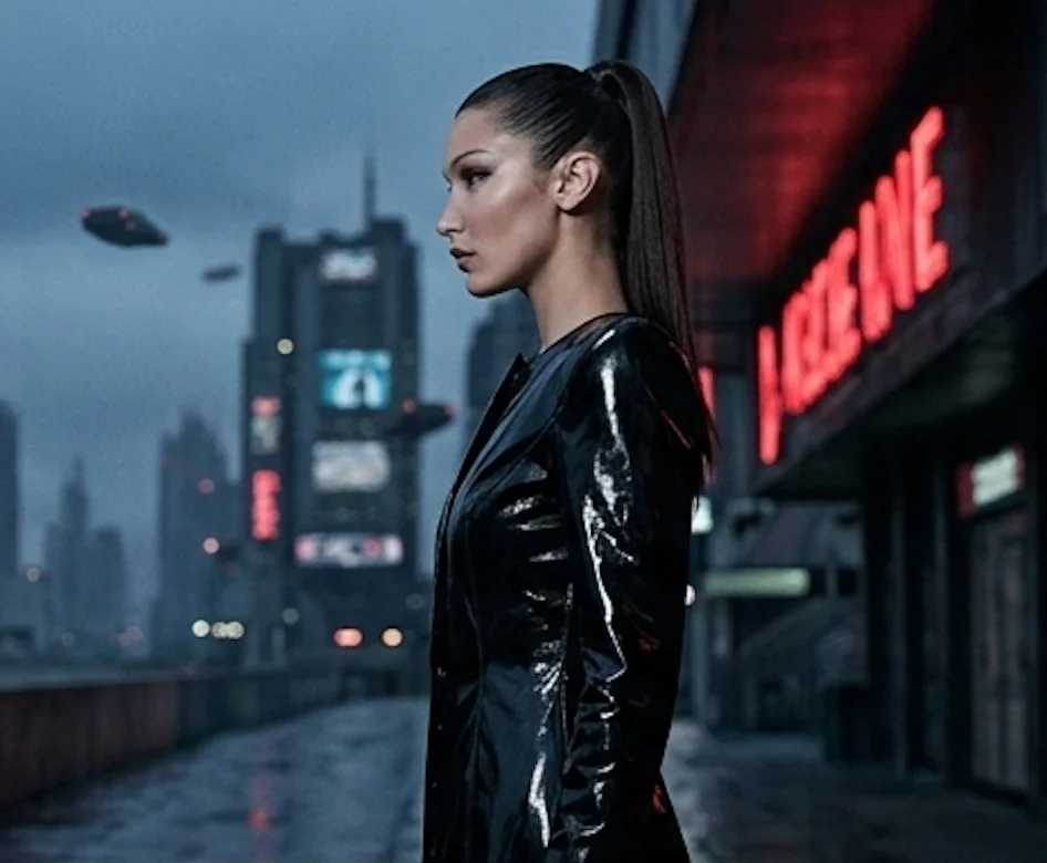 Royalex Leather "Cyber-Architecture" Trench Coat - Image 3