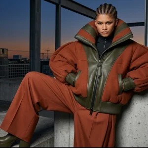 ROYALEX LEATHER | "HEROIC" OVERSIZED PADDED BOMBER-TRENCH