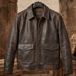 Indiana Jones Inspired Leather Jacket