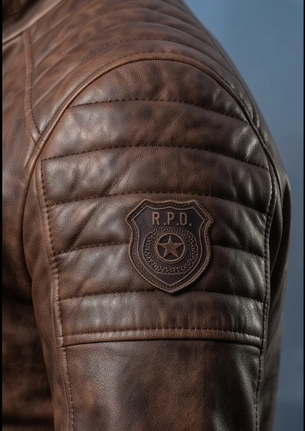 Resident Evil R.P.D. Agent Leather Jacket - Image 6