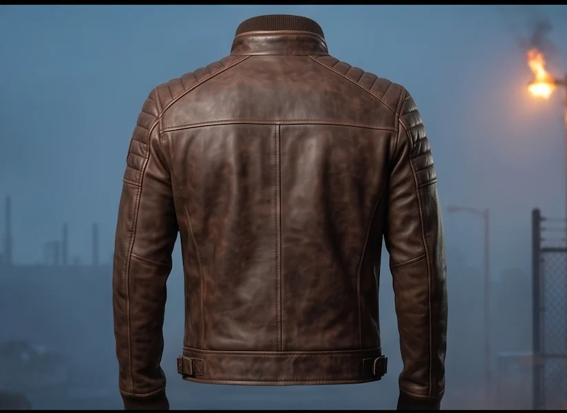 Resident Evil R.P.D. Agent Leather Jacket - Image 3