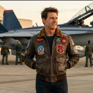 Royalex Leather Top Gun Maverick Bomber