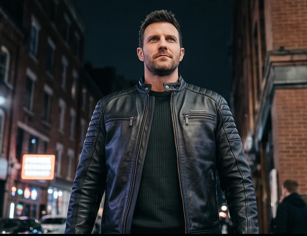 Premium Character-Inspired Leather Biker Jacket - Image 6
