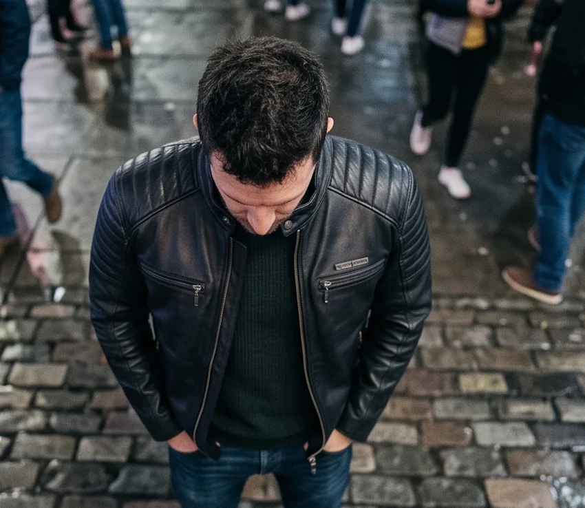 Premium Character-Inspired Leather Biker Jacket - Image 4