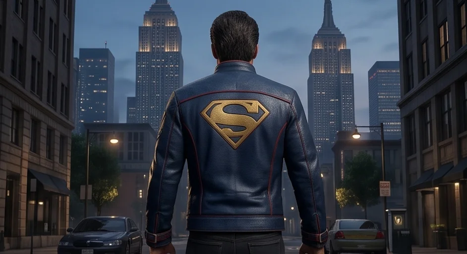Superman Legacy Leather Jacket - Image 5