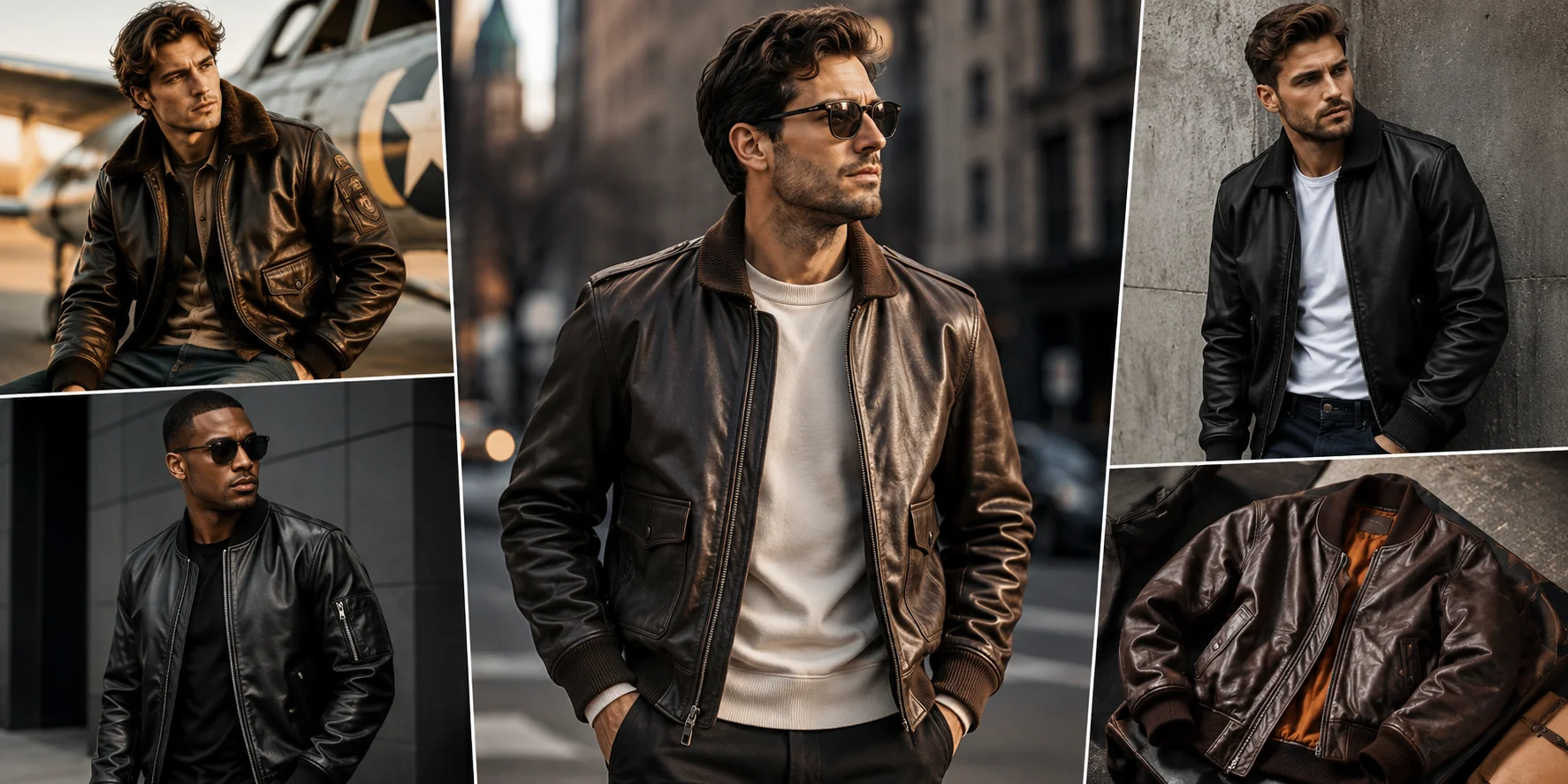 Leather Bomber Jackets