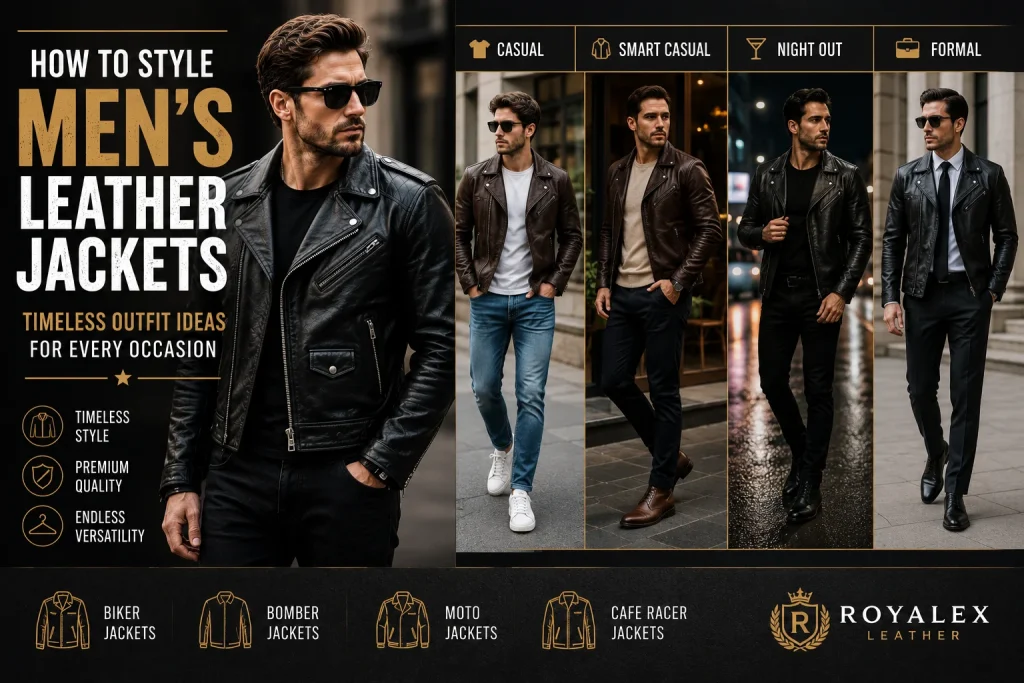 How to Style Men’s Leather Jackets: Timeless Outfit Ideas for Every Occasion