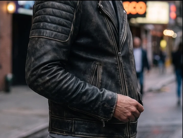 The "Sinners" Motorcycle Leather Jacket - Image 3