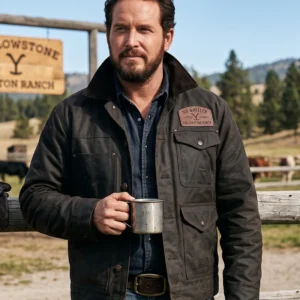 Rip Wheeler Yellowstone Waxed Canvas Jacket – Dutton Ranch Black Edition