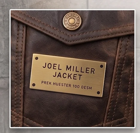 Joel Miller Leather Jacket - Distressed Brown Waxed Leather Trucker Jacket - Image 6