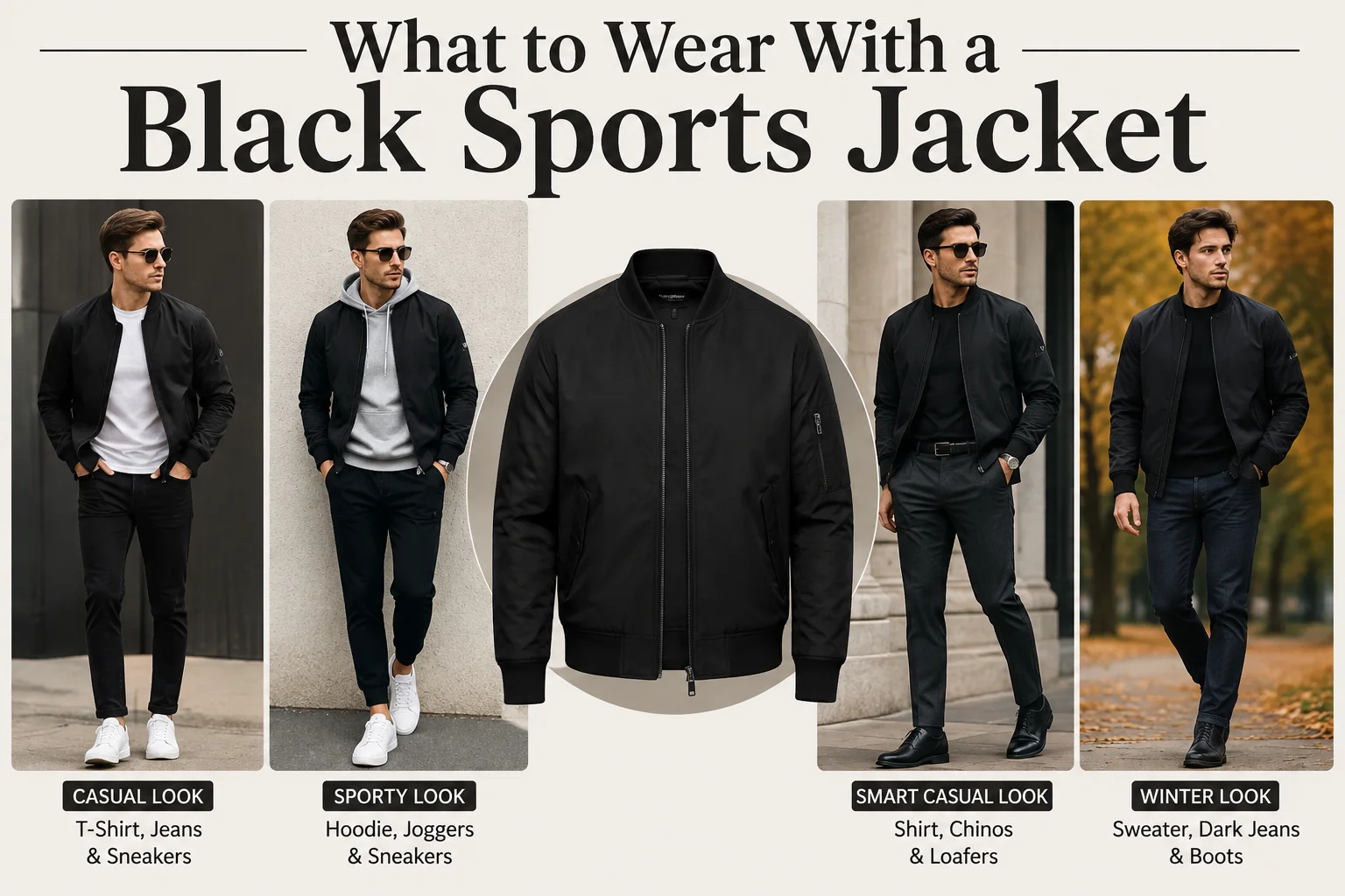 Black Sports Jacket