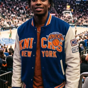 New York Knicks Vintage Wool & Genuine Leather Varsity Jacket