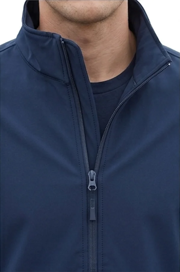 Men’s Navy Blue Soft Shell Bomber Jacket | Weather-Resistant Lightweight Outerwear - Image 4