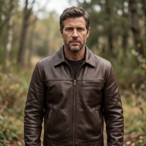 Tommy Miller Inspired Survivor Brown Real Leather Jacket