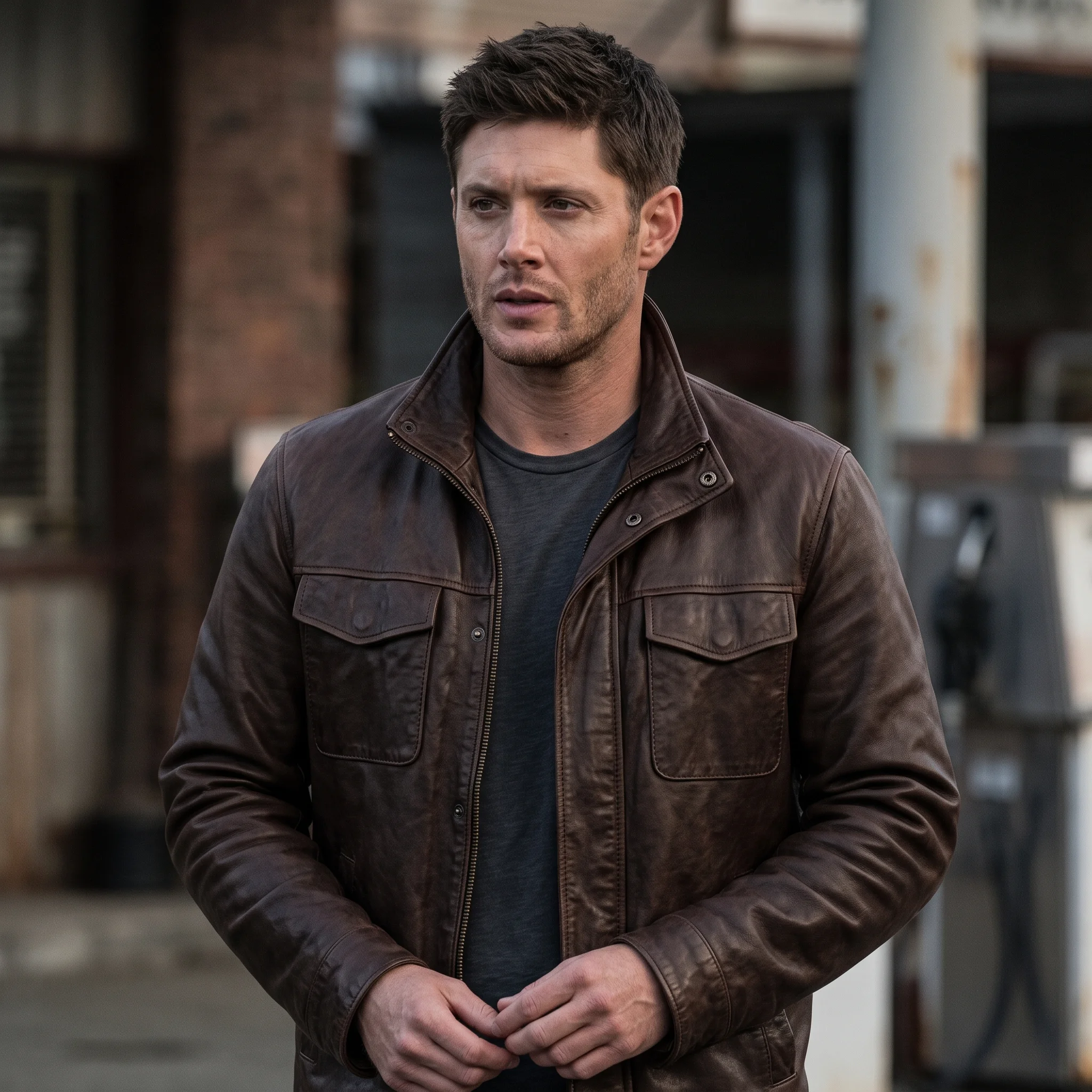 Dean Winchester Inspired Supernatural Men’s Brown Leather Jacket