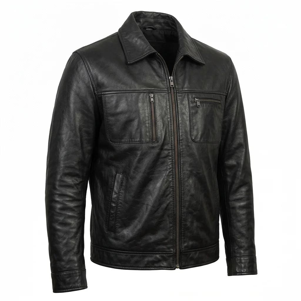 Face/Off Castor Troy Inspired Black Genuine Leather Jacket
