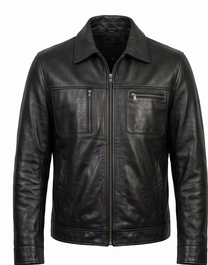 Face/Off Castor Troy Inspired Black Genuine Leather Jacket - Image 3