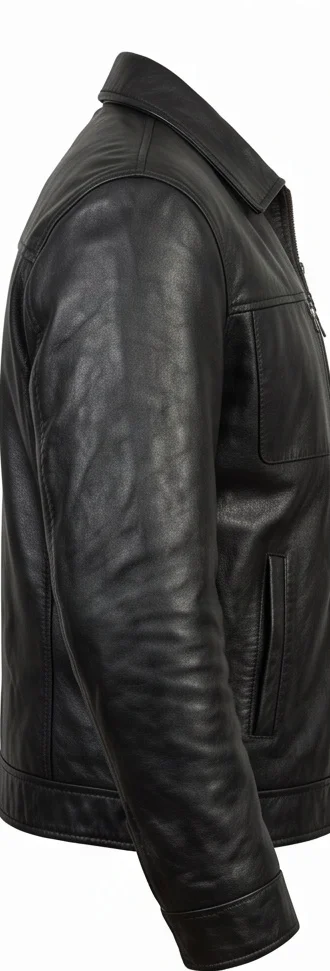 Face/Off Castor Troy Inspired Black Genuine Leather Jacket - Image 4