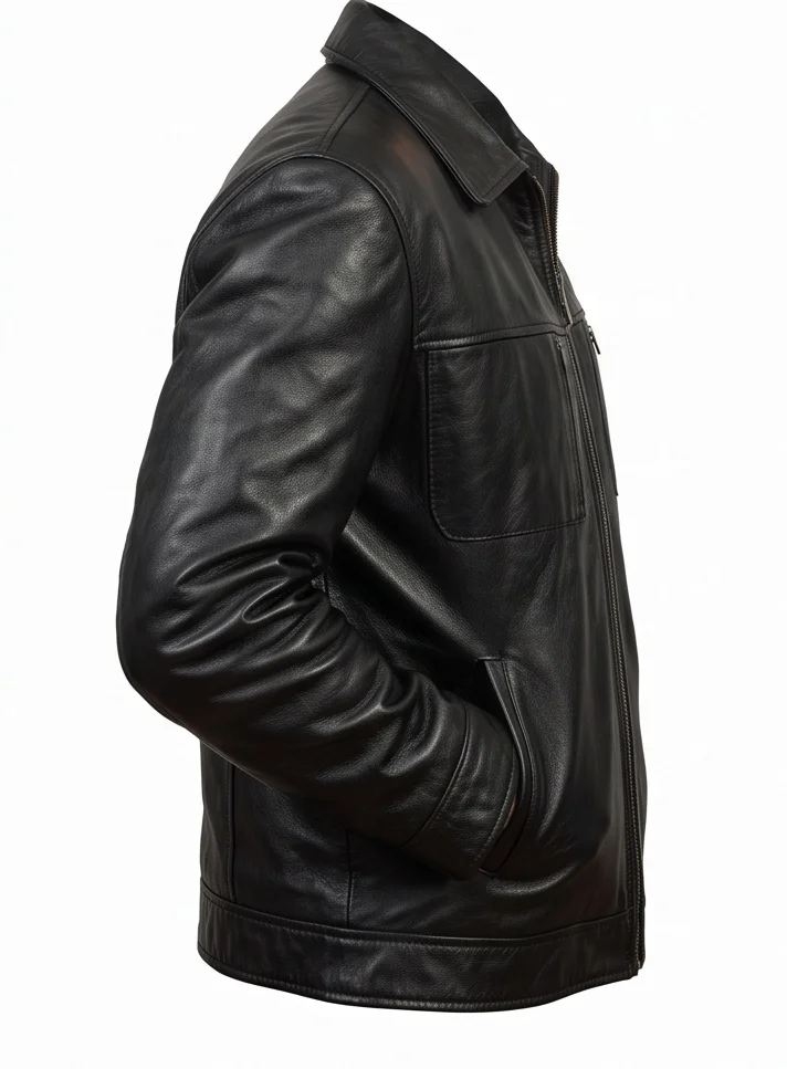Face/Off Castor Troy Inspired Black Genuine Leather Jacket - Image 6