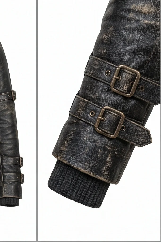 Women’s Crow Eric Draven Inspired Black Leather Trench Coat - Image 6