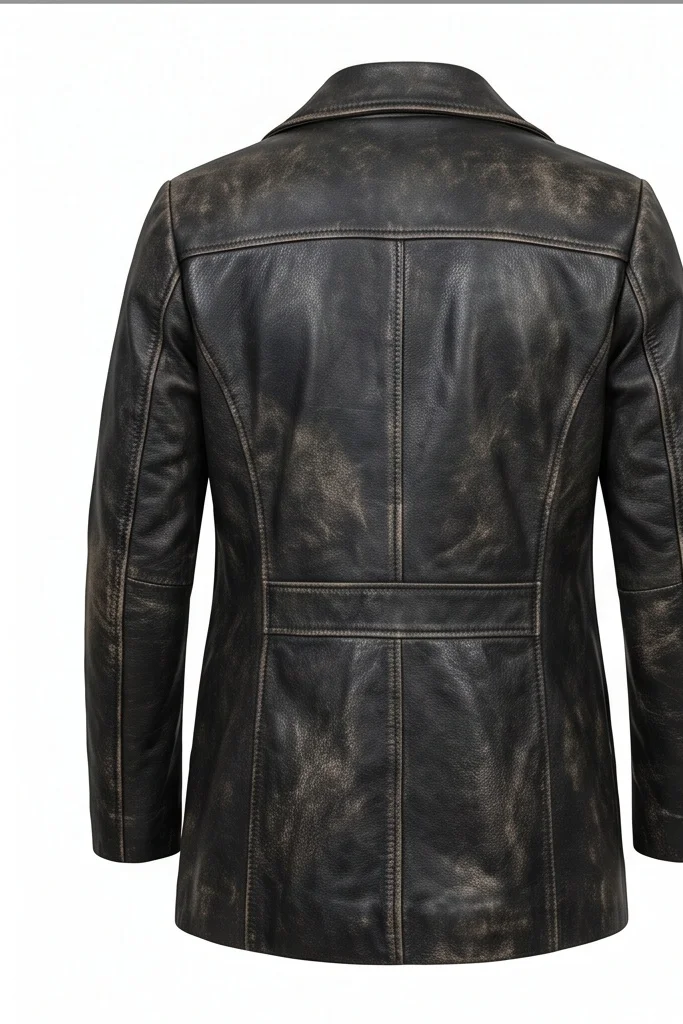 Women’s Crow Eric Draven Inspired Black Leather Trench Coat - Image 4