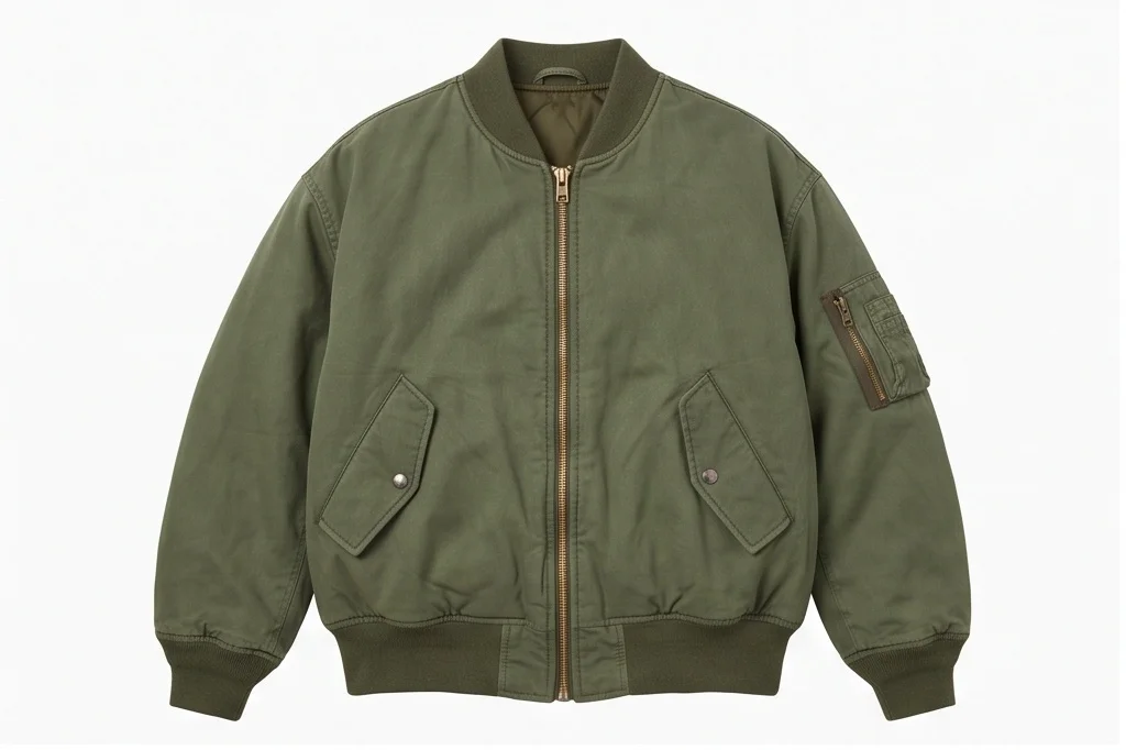Women's Oversized Military Bomber Jacket - Image 2