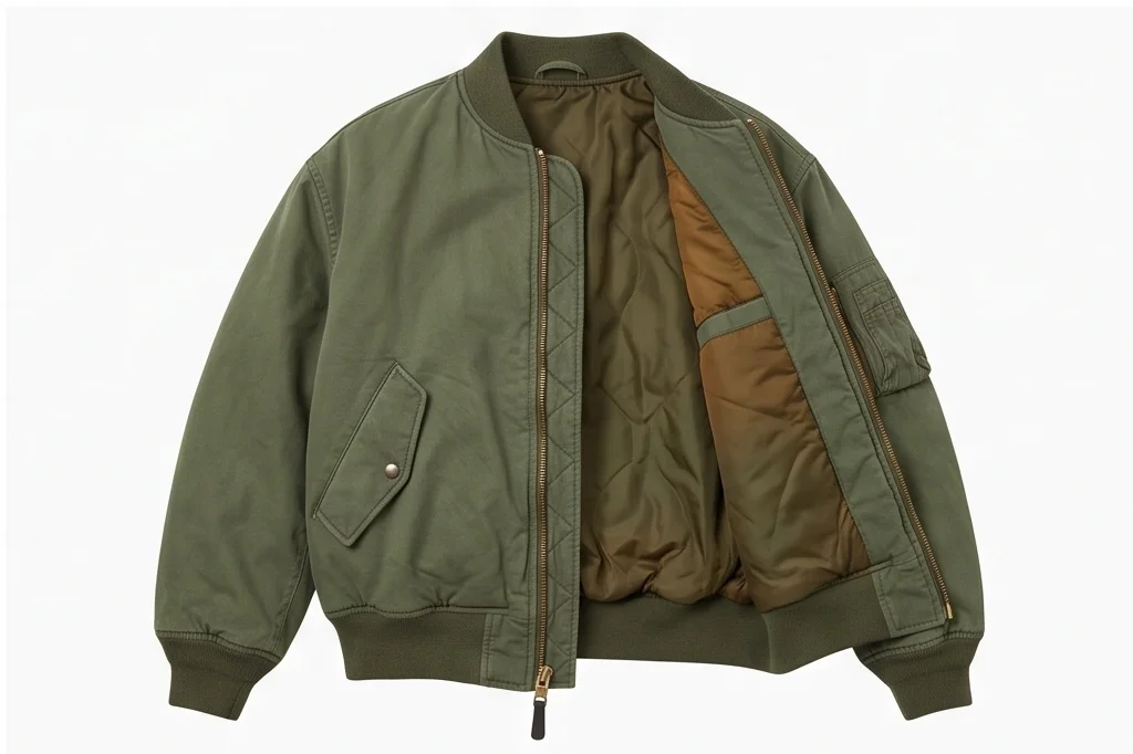 Women's Oversized Military Bomber Jacket - Image 6