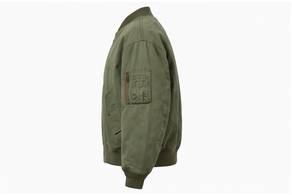 Women's Oversized Military Bomber Jacket - Image 4