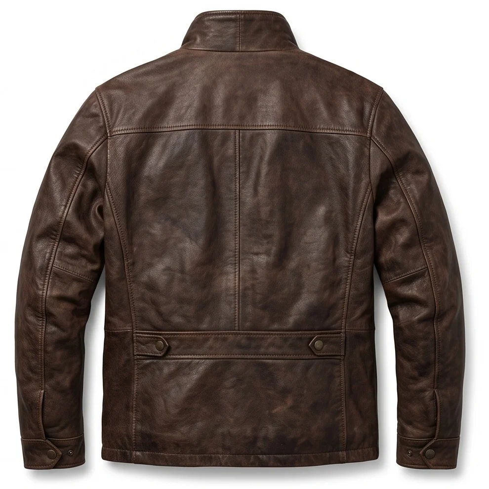 Dean Winchester Inspired Supernatural Men’s Brown Leather Jacket - Image 2