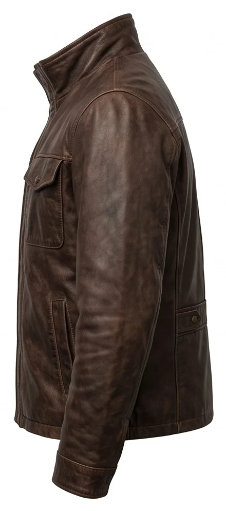 Dean Winchester Inspired Supernatural Men’s Brown Leather Jacket - Image 5