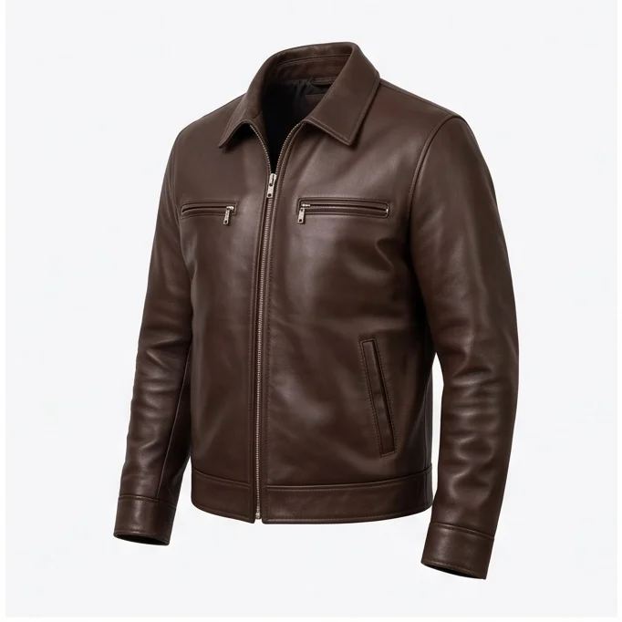 Rip Wheeler Inspired Yellowstone Brown Leather Jacket - Image 3