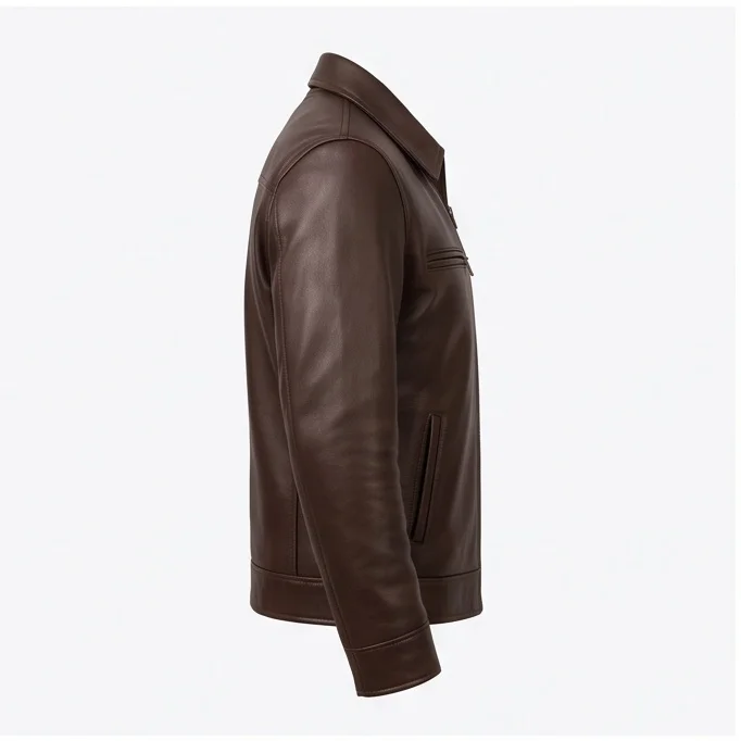 Rip Wheeler Inspired Yellowstone Brown Leather Jacket - Image 5