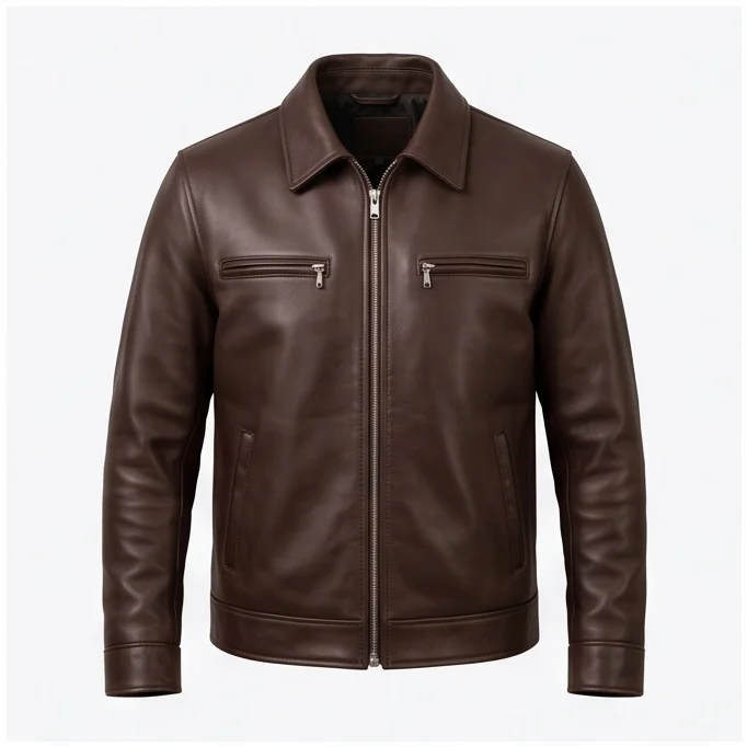 Rip Wheeler Inspired Yellowstone Brown Leather Jacket - Image 6