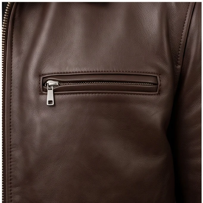 Rip Wheeler Inspired Yellowstone Brown Leather Jacket - Image 8