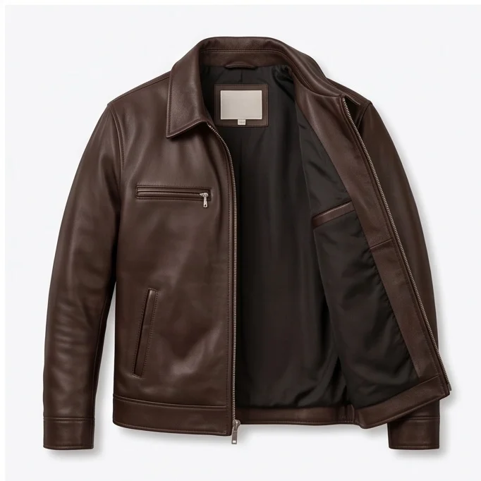 Rip Wheeler Inspired Yellowstone Brown Leather Jacket - Image 9