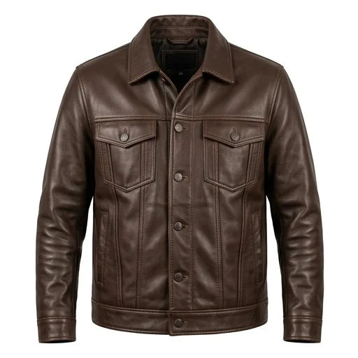 Yellowstone John Dutton Inspired Brown Leather Jacket - Image 5