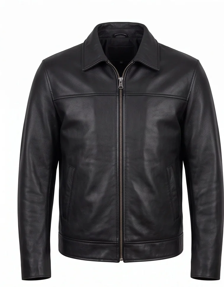 The Rock Stanley Goodspeed Black Leather Jacket for Men - Image 2