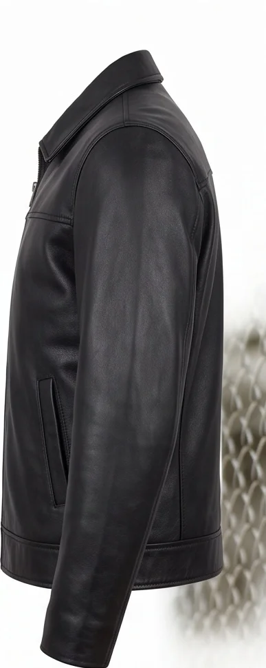 The Rock Stanley Goodspeed Black Leather Jacket for Men - Image 3