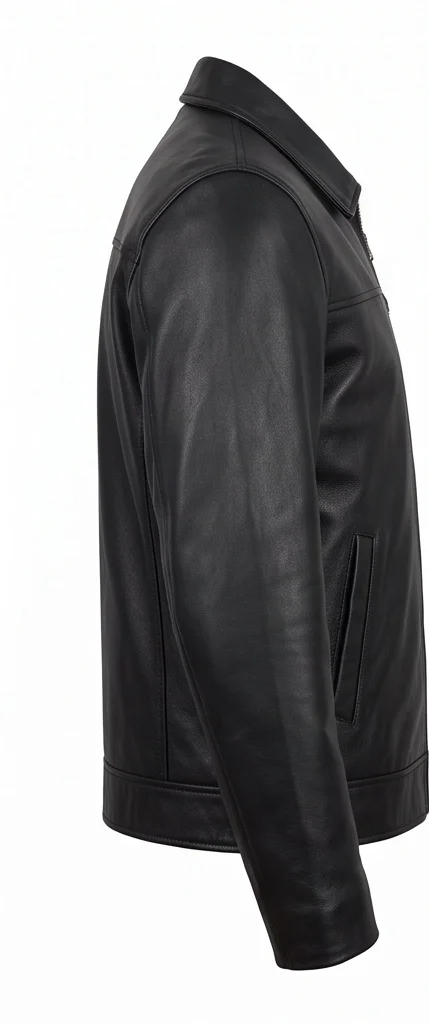 The Rock Stanley Goodspeed Black Leather Jacket for Men - Image 5